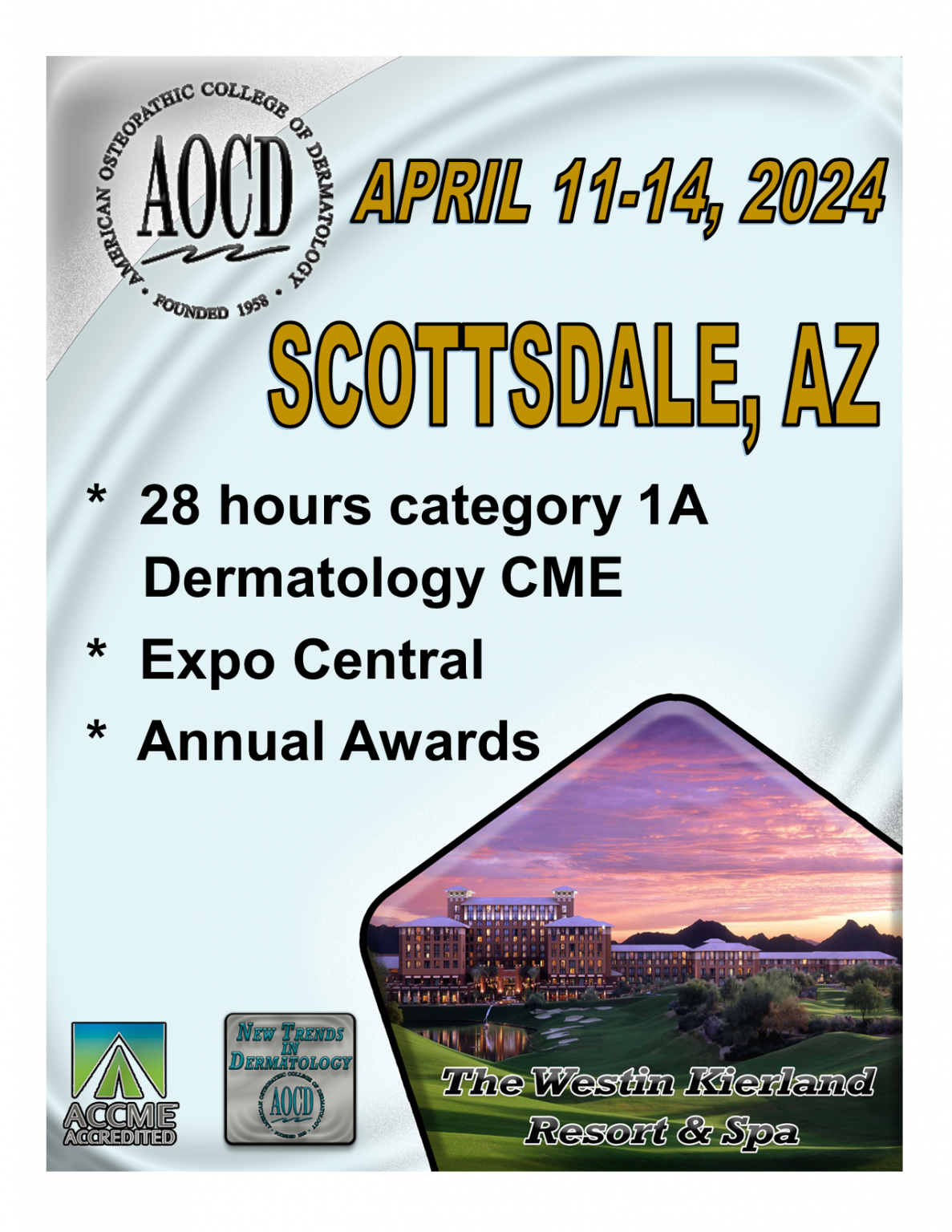 2024 Annual Meeting (Scottsdale) AOCD Events